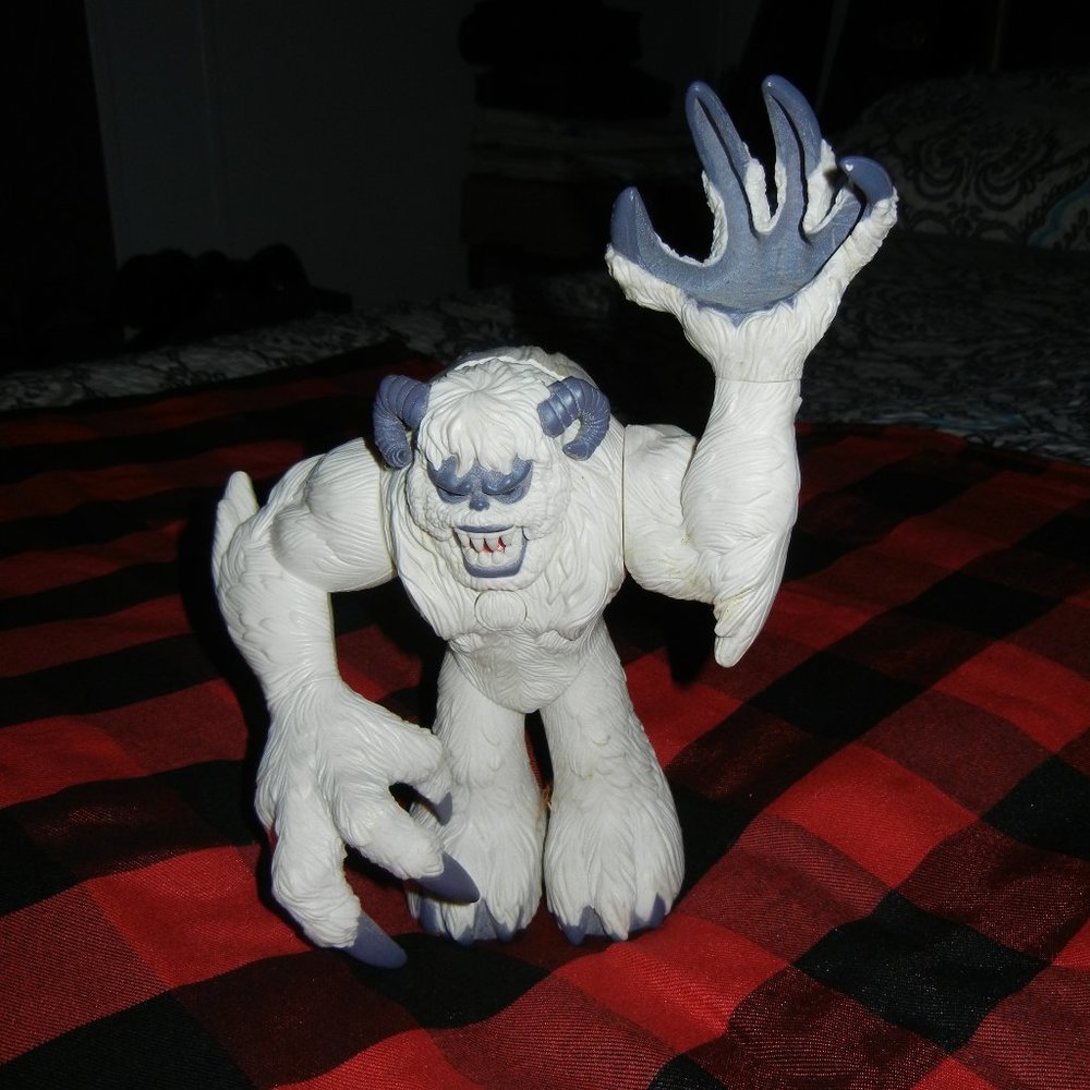 Vintage Matchbox Snow Monster Yeti red glow eyes & sound